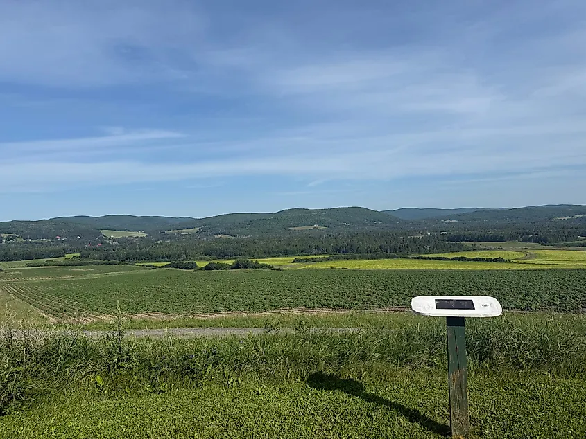 Landscape in Aroostook County, Maine.