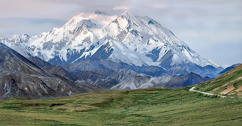 Mount McKinley in Denali National Park in Alaska.