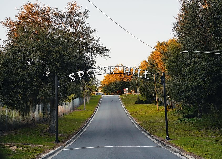 Spook Hill has fascinated people for generations. Cars parked at the bottom of the hill appear to defy gravity and seemingly roll uphill.