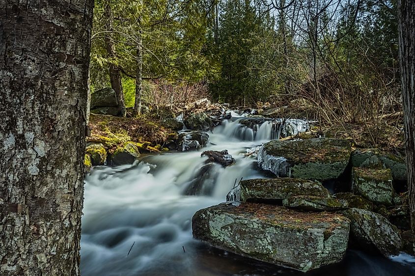 A stream flowing out of Silent Lake.