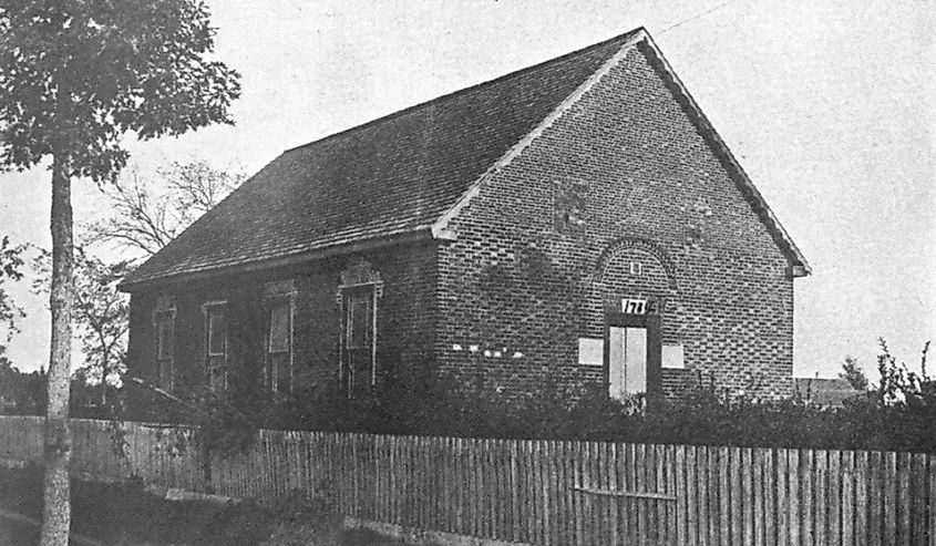 The oldest church building in North Carolina, St. Thomas' Church, Bath, North Carolina.