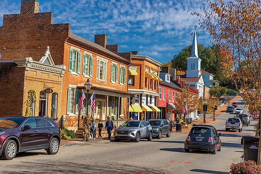 Main Street in Jonesborough, Tennessee.