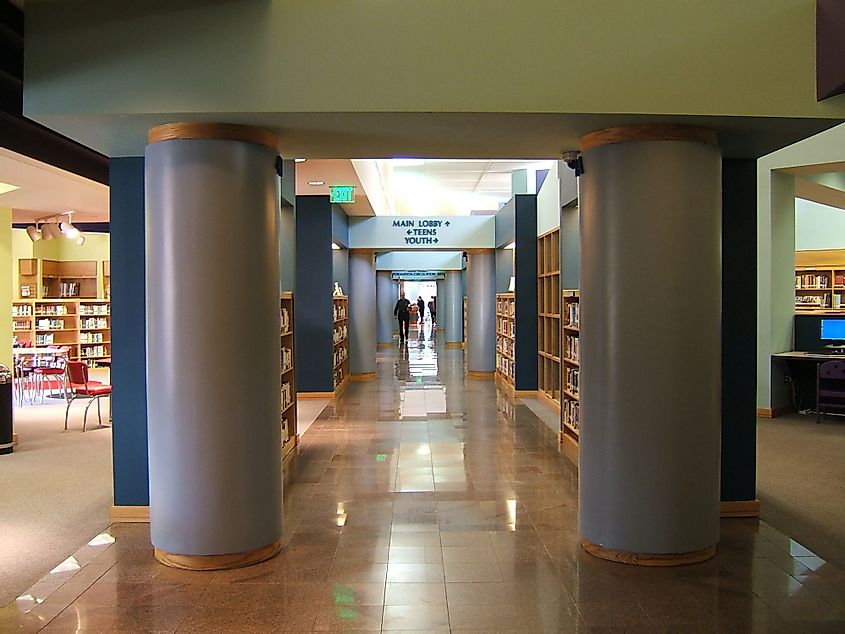 Hallway at Hoover Public Library in Hoover, Alabama