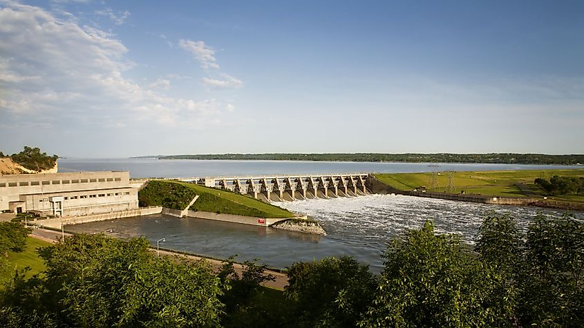 Gavins Point Dam on the Missouri River