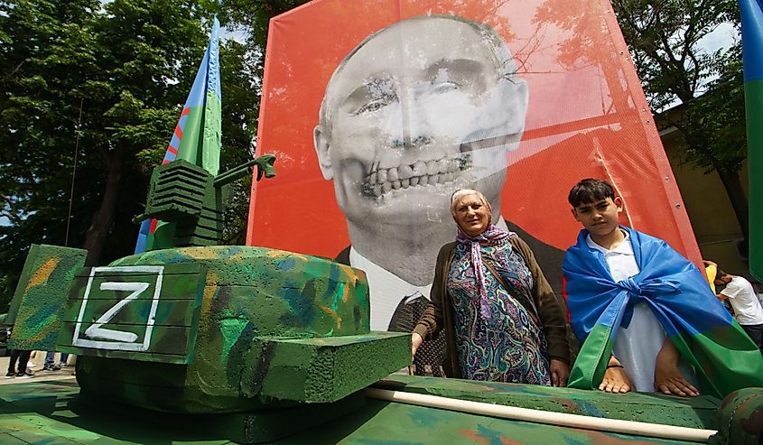 Roma activists protest, in front of Russian Embassy