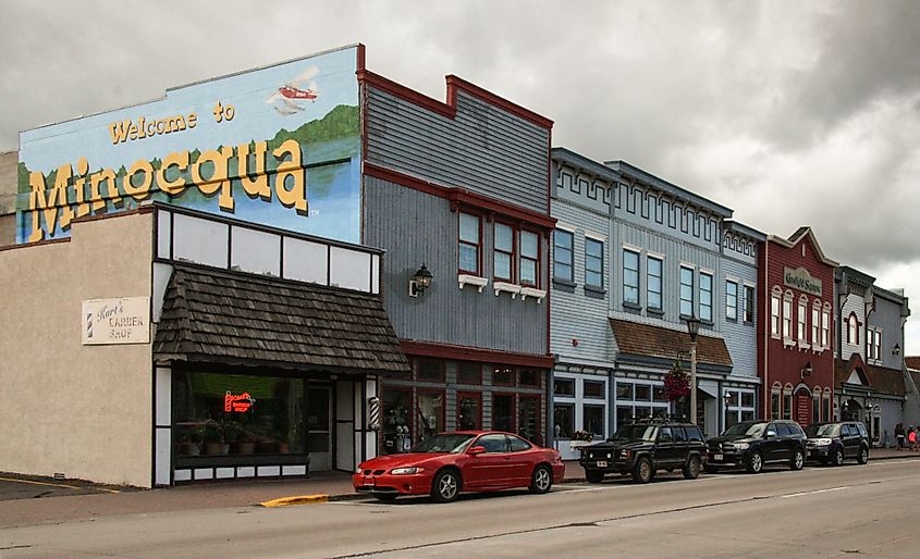 Downtown Minocqua. Wikimedia Commons. 