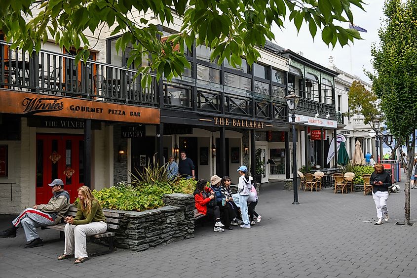 A shopping mall in Queenstown, New Zealand