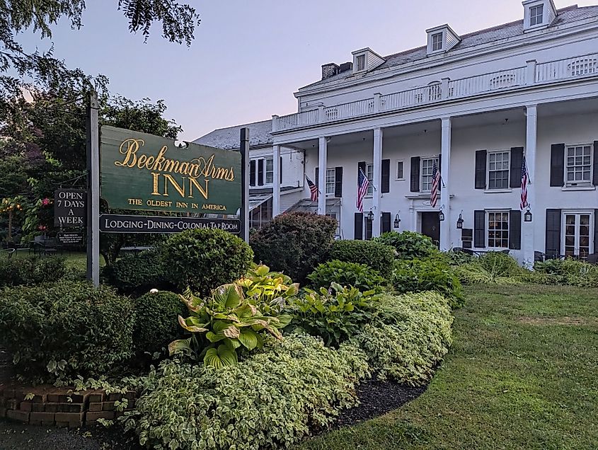 Beekman Arms Inn, the oldest continually operating inn in America.