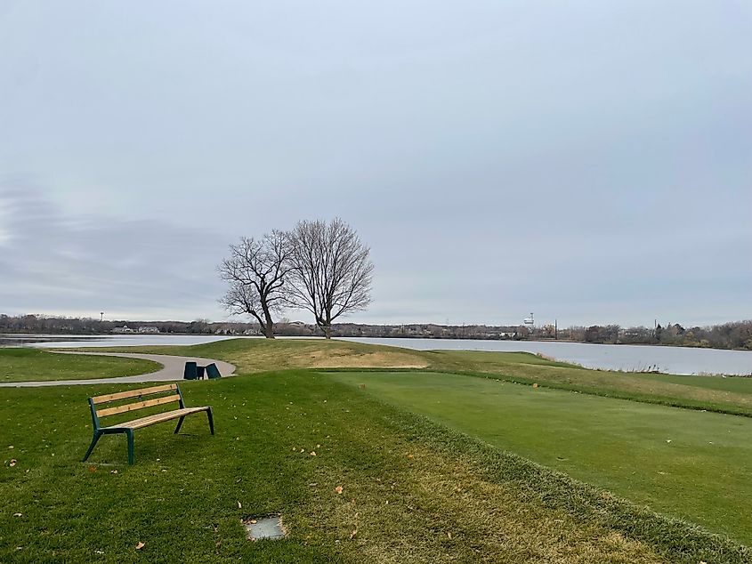 Hazeltine National Golf Club in the crisp fall air.