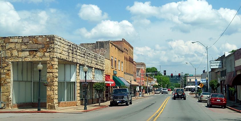 Downtown Ozark, Arkansas.