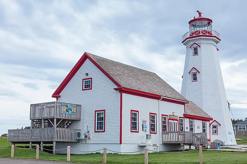 East Point Lighthouse on Prince Edward Island, also known as Confederation Lighthouse, built in 1867