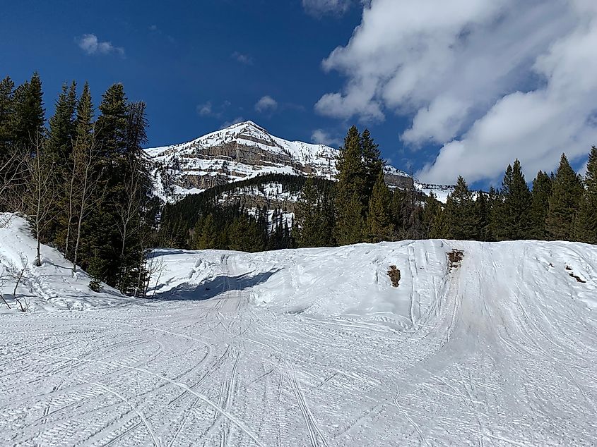 Snowmobile trails, Pinedale, Wyoming