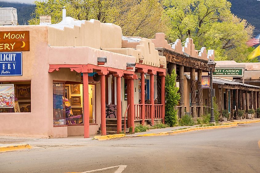 Beautiful buildings in Taos, New Mexico