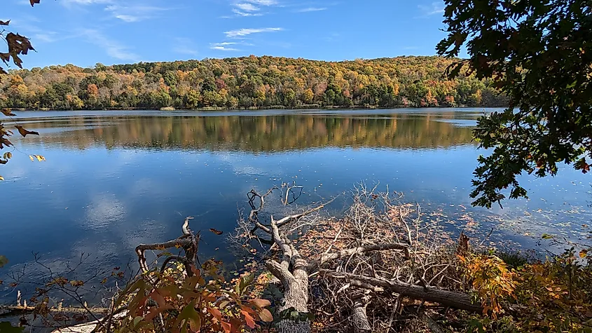 View of Lake Aeroflex in Newton, New Jersey.