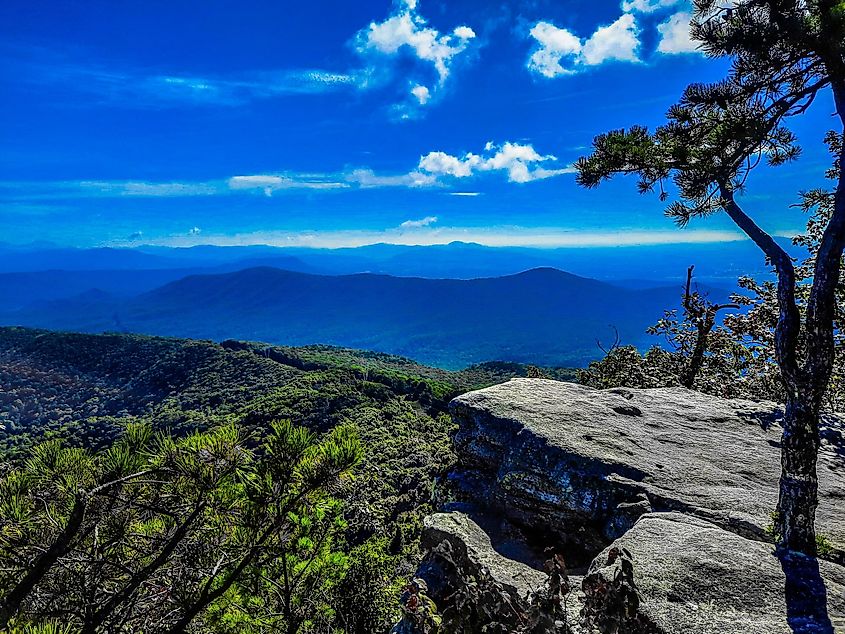 The mountains around Catawba, Virginia.