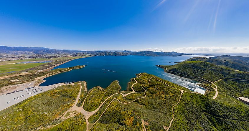 Aerial View of Diamond Valley Lake