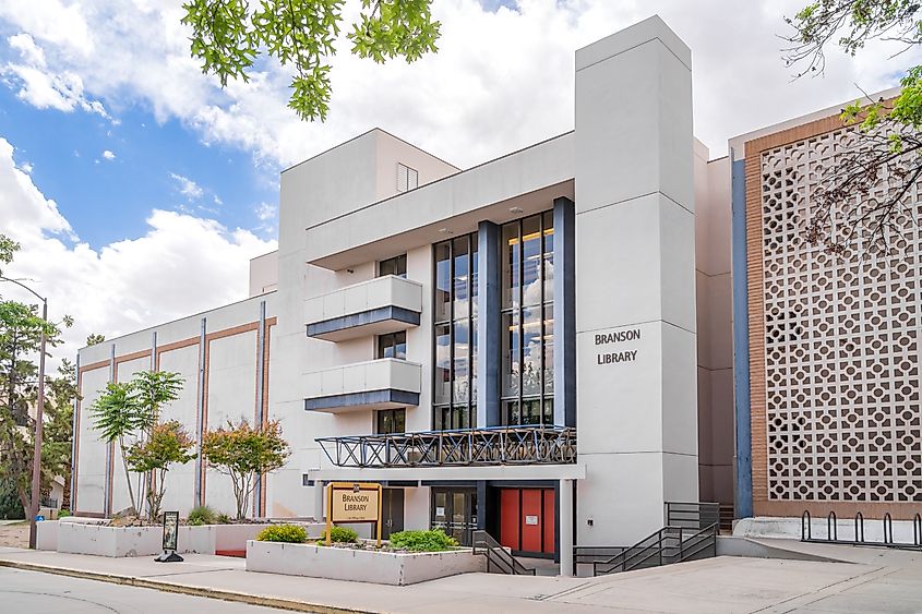 LAS CRUCES, NM, USA - MAY 16, 2024: Branson Library at New Mexico State University.