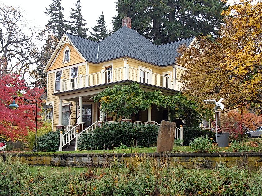 The Simpson Copple House in Historic Hood River, Oregon.