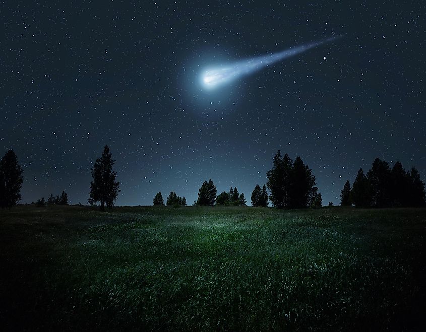 Comet from Earth’s surface