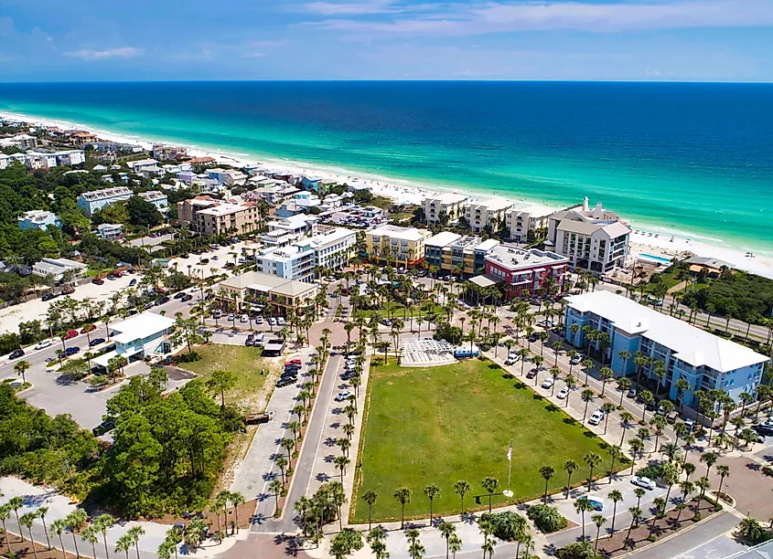 Aerial view of Santa Rosa, Florida