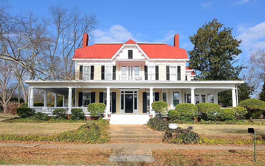 Historic Antebellum house in Madison, Georgia