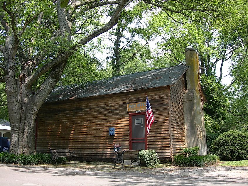 A historical building in Mooresville, Alabama