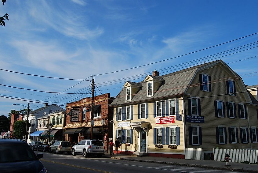 Historic district in downtown East Greenwich, Rhode Island