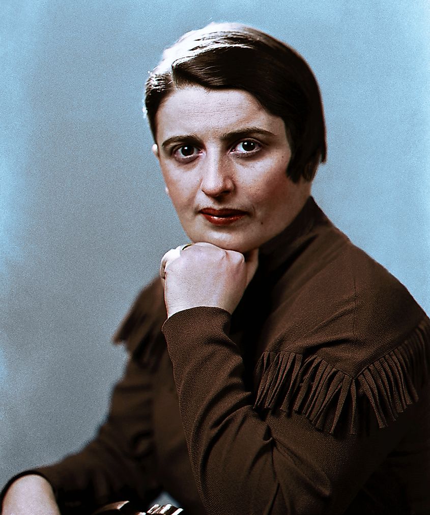 Russian-American writer and philosopher Ayn Rand.