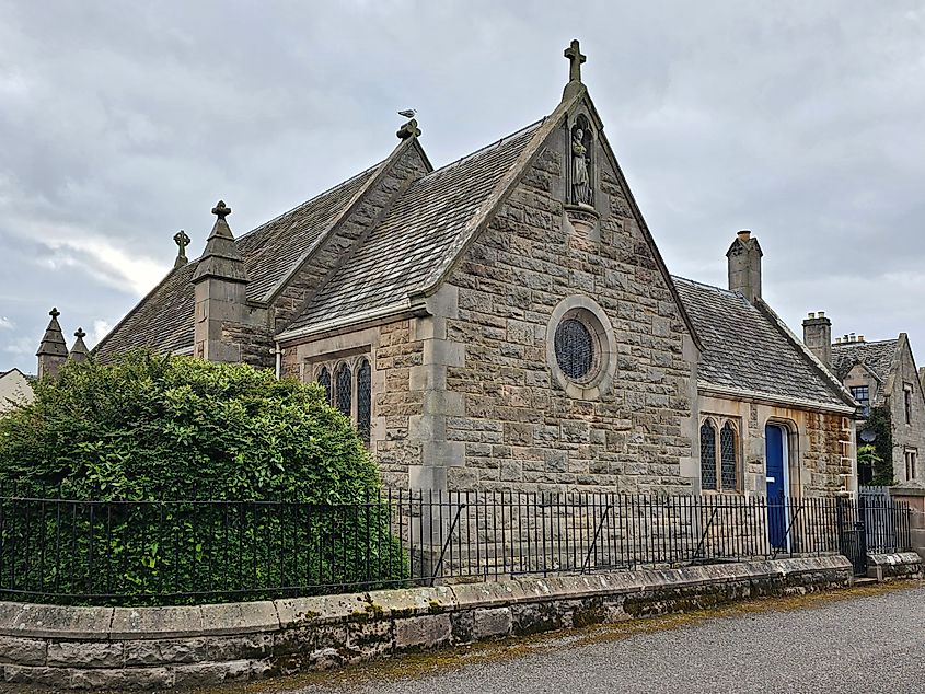 The St. Margaret's Church in Forres, Scotland. Via Shutterstock / Patricia van der Velden