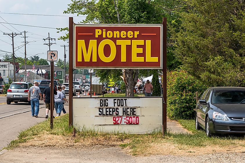 Bigfoot pride in Marienville, Pennsylvania.