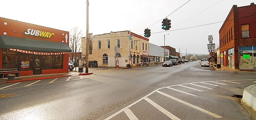 Historic downtown of Talihina. 