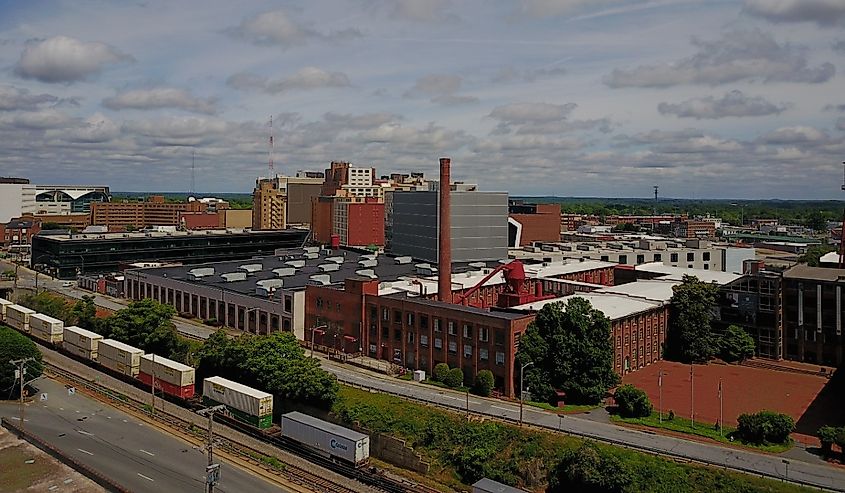 Skyline of High Point, North Carolina