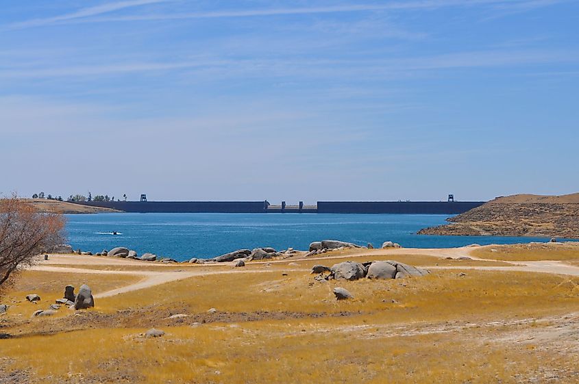 Millerton Lake Dam in California