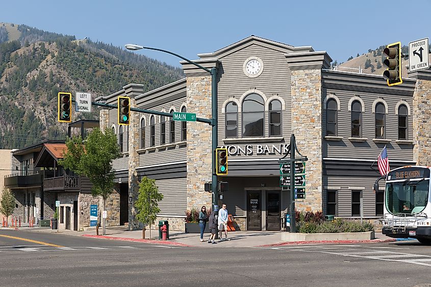 City view in Ketchum, Idaho. Image credit Frank Schulenburg, CC BY-SA 4.0, Wikimedia Commons