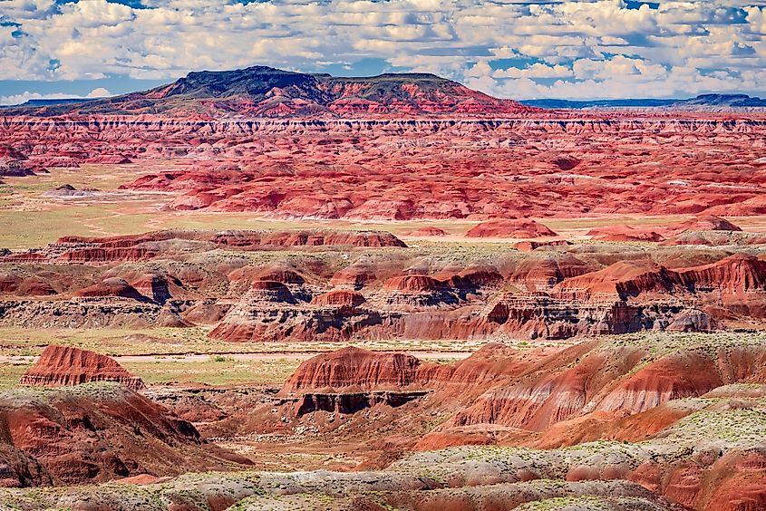 View of the Painted Desert section of Petrified Forest National Park near Holbrook Arizona