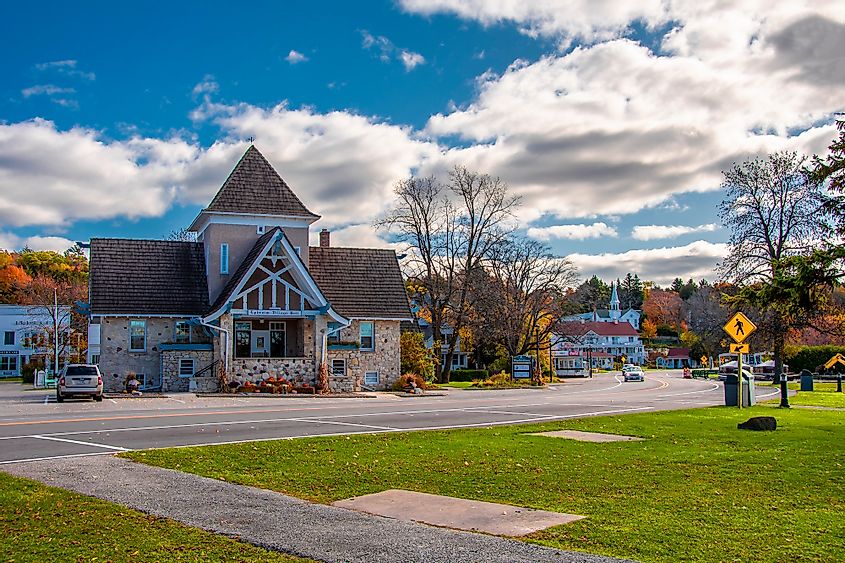 The picturesque town of Ephraim in the fall. 