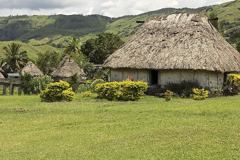 A traditional Fijian village. Image used under license from Shutterstock.com.