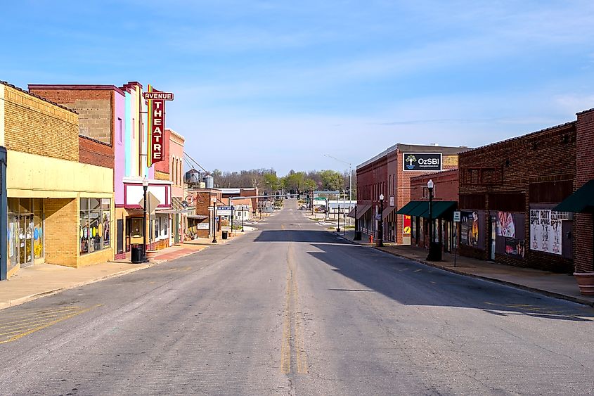 Washington Avenue in West Plains, Missouri.