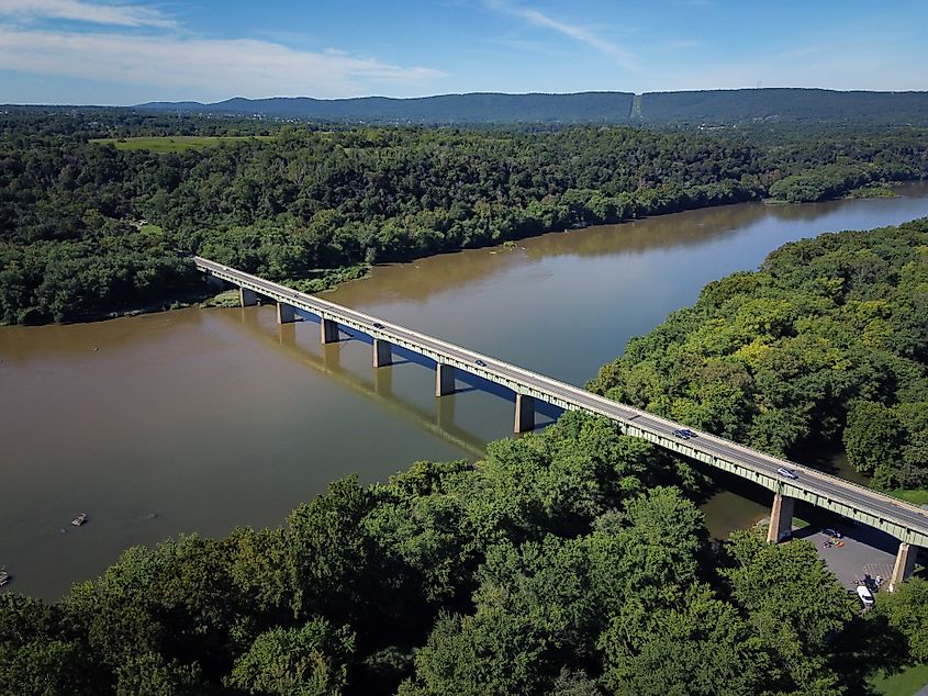 Bridge over the Potomac river by Lovettsville, Virginia