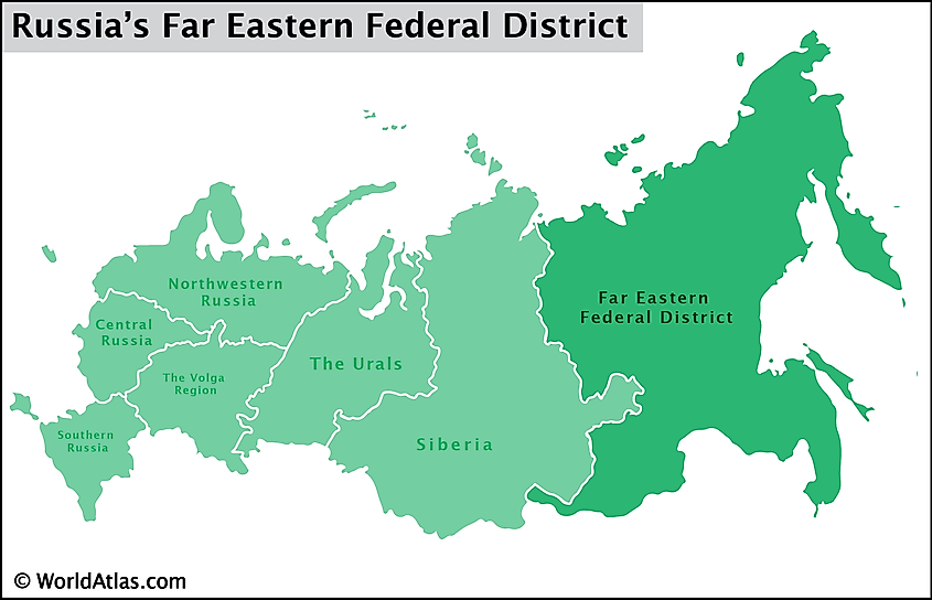 Russian far east map