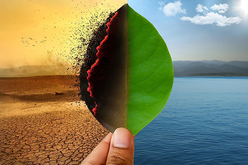 Climate change is causing drought and desertification.