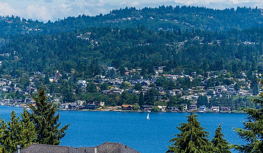 A view of shoreline Womes in Renton, Washington.