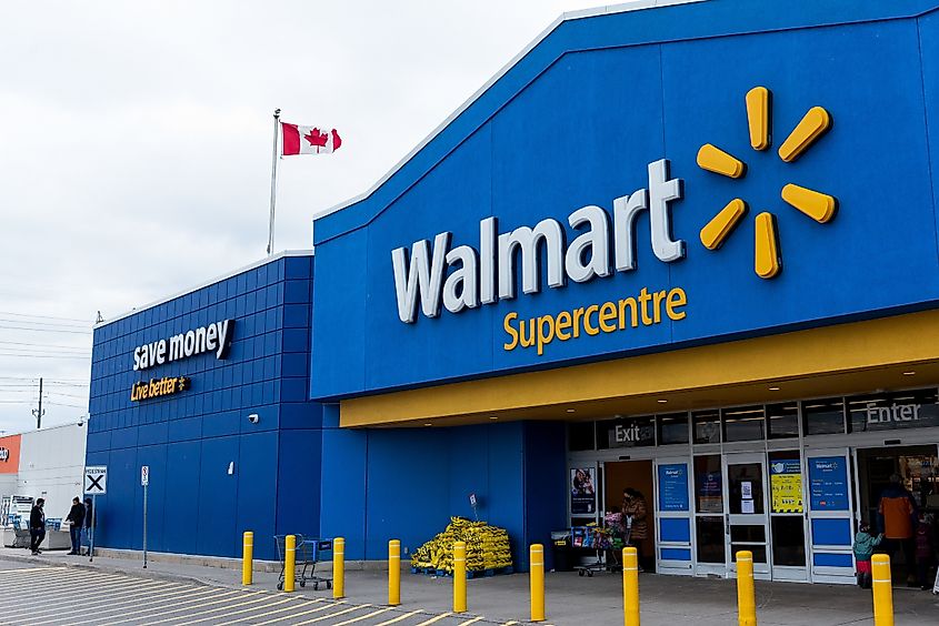 Walmart in Toronto, Canada. ditorial credit: ACHPF / Shutterstock.com