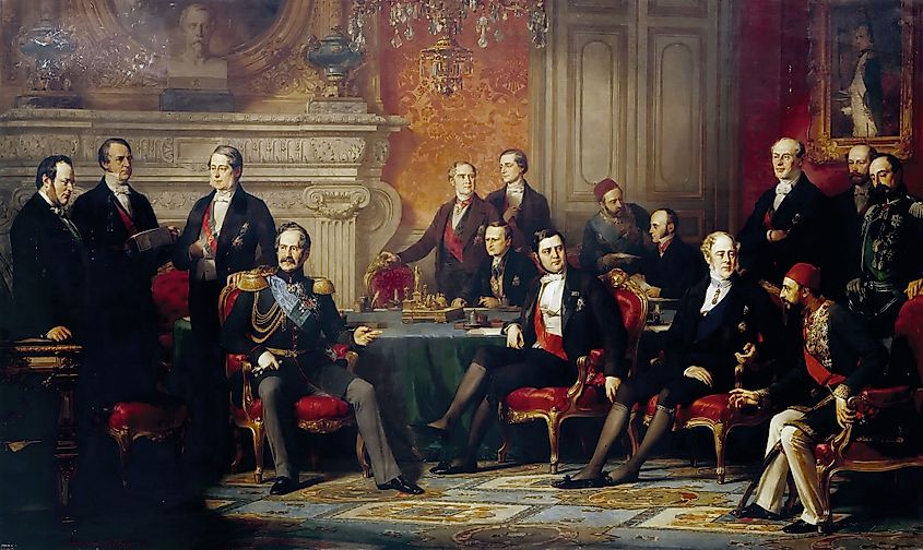The Congress of Paris by Edouard Dubufe, 1856, Palace of Versailles.