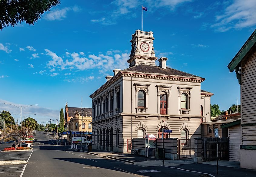 The historic post office in Castlemaine, Victoria, Australia.