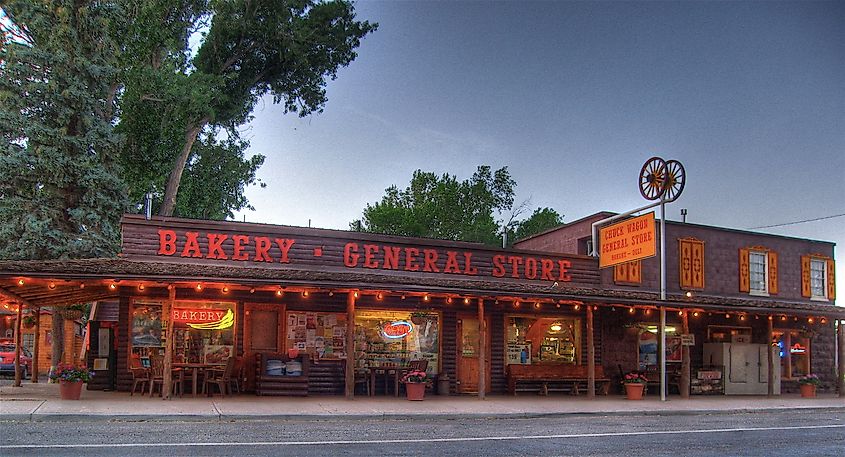 A bakery and general store in Torrey, Utah.