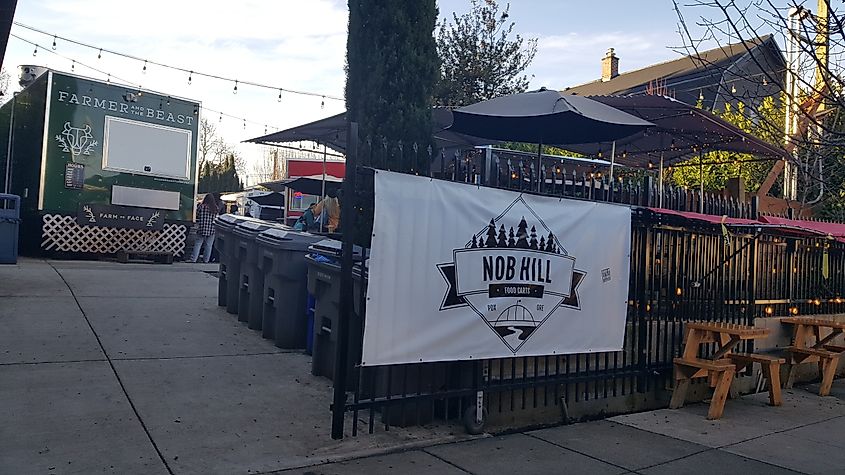 Nob Hill Food Carts, Portland, Oregon
