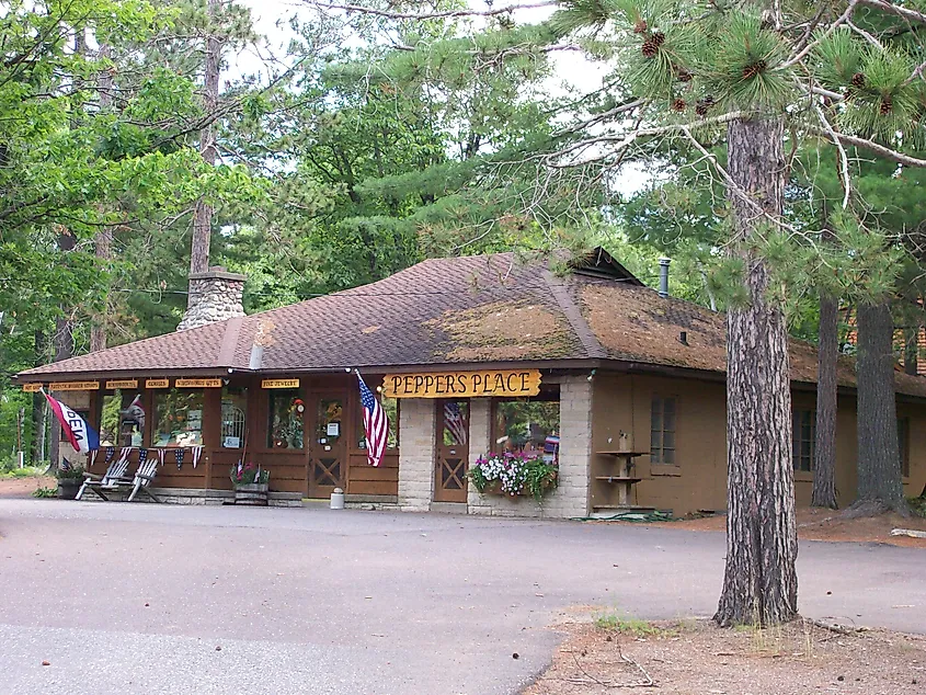 A cute gift shop in Manitowish Waters, Wisconsin.