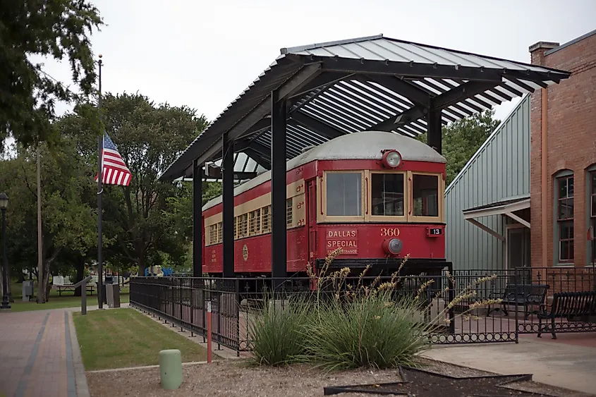 Interurban Railway Museum in Plano, Texas. Editorial credit: Valerie Johnson / Shutterstock.com