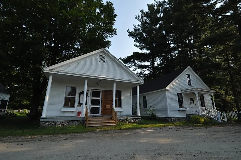 Town Hall and Library.